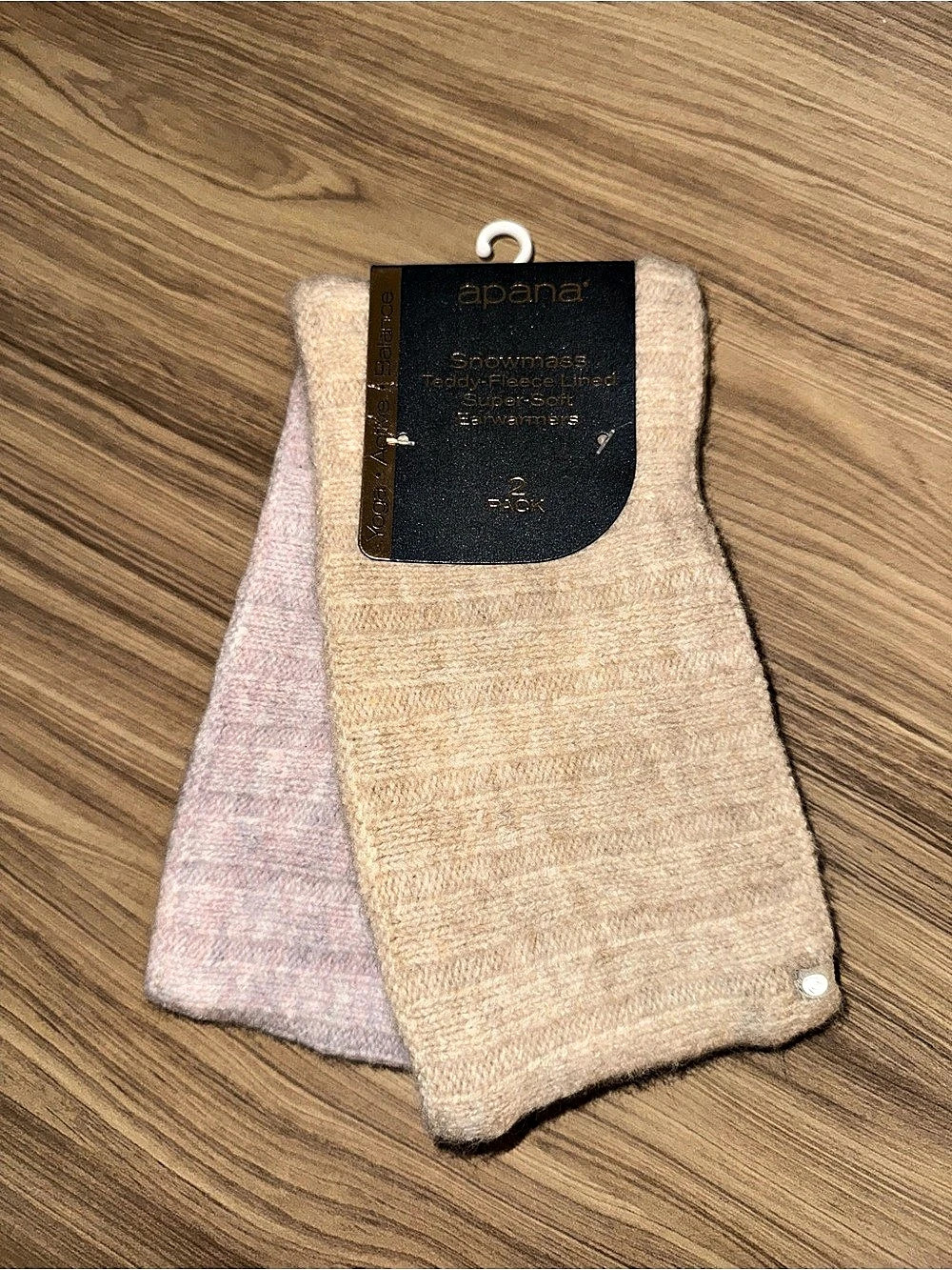 Apana Wrap headband in Pink & Beige NWT